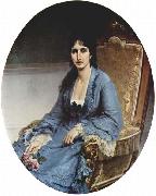 Francesco Hayez Portrait of Antonietta Negroni Prati Morosini, Oval oil painting picture wholesale